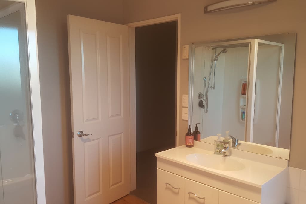 The shared bathroom.
