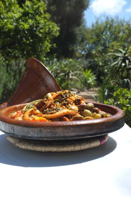 La possibilité de demander à l'hôte de vous cuisiner un tajine.