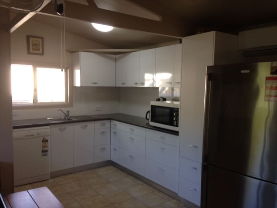Fully equipped kitchen. Help yourself to a wide range of herbs and spices.
Dishwasher and microwave convection oven.