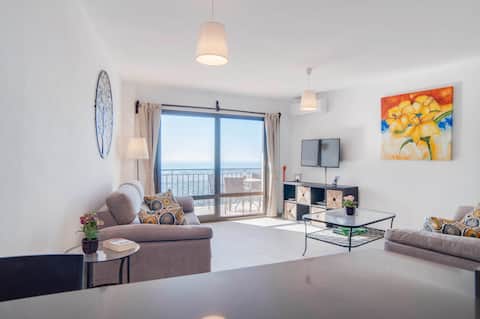 Popular Airbnb listing: Apartment with Sea Views and Pool in Mijas Pueblo in Mijas