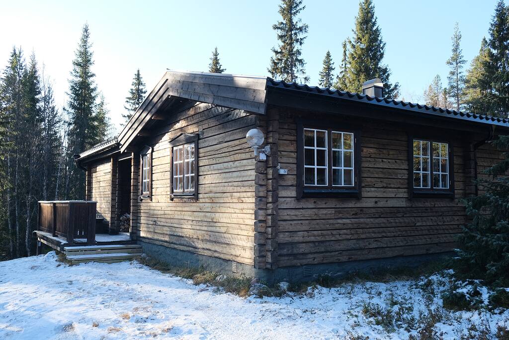Mysig fjällstuga 20 meter från längdspåret - Björnliden의 통나무집에서 살아보기, Dalarnas län, 스웨덴