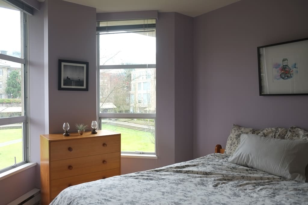 The bedroom has a very comfortable double bed, memory foam topper to insure sound sleeps.