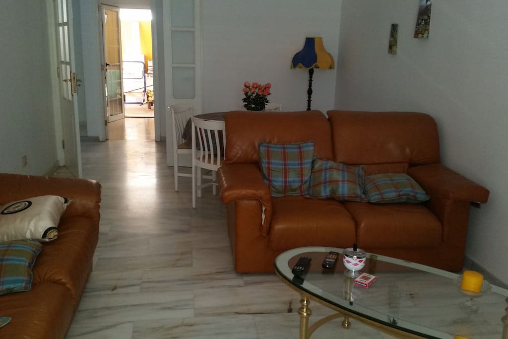 salone con divani e tv
