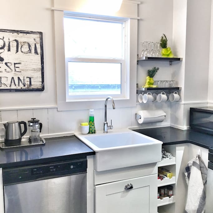 Park-Sumner House;
farm-style sink and plenty of room to create.