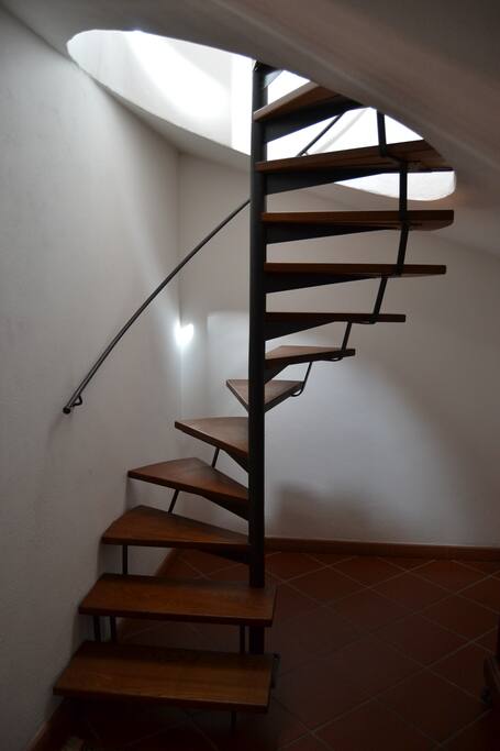 Scala per raggiungere l'appartamento