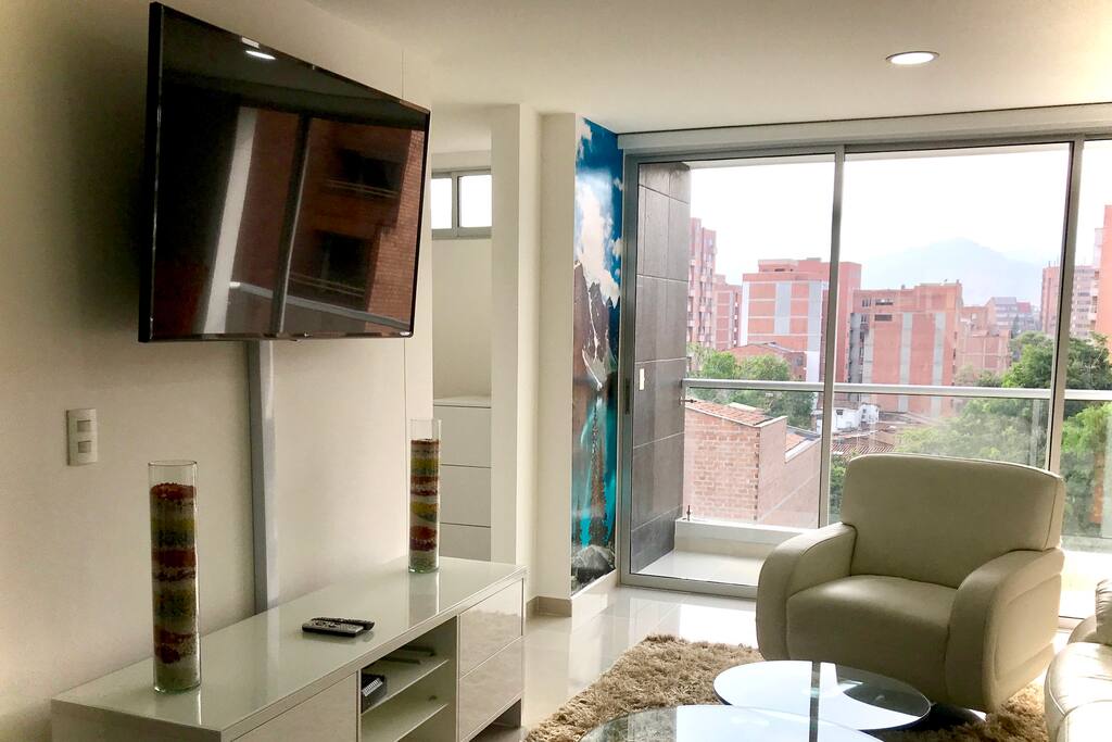 Sala y balcón / Balcony and living room
