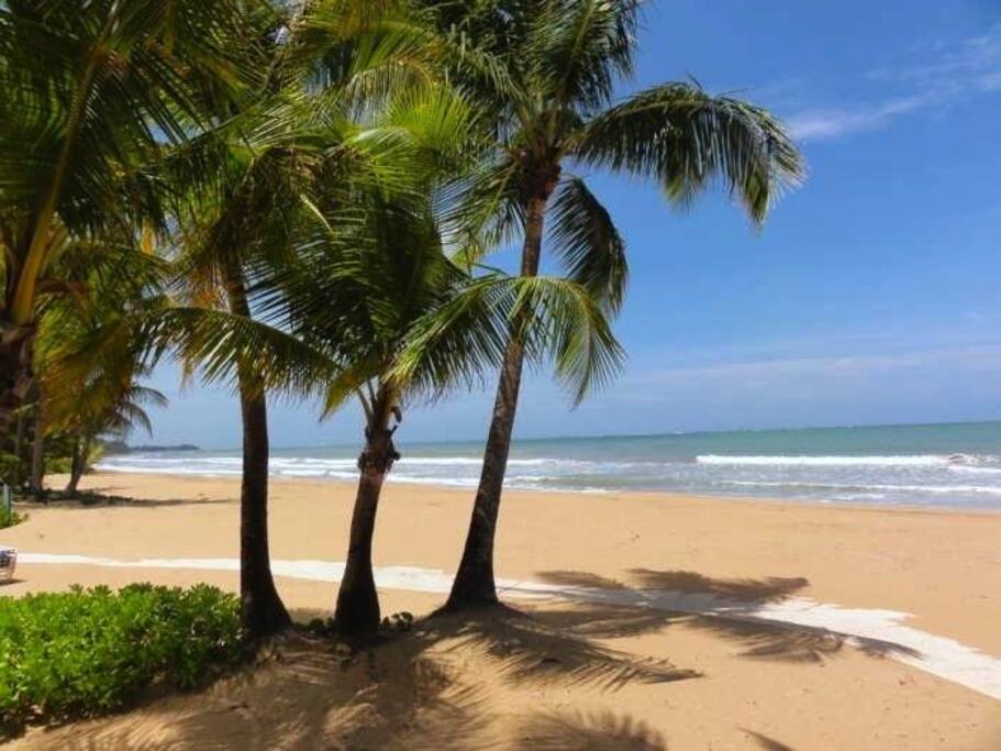 The beach! Almost private.