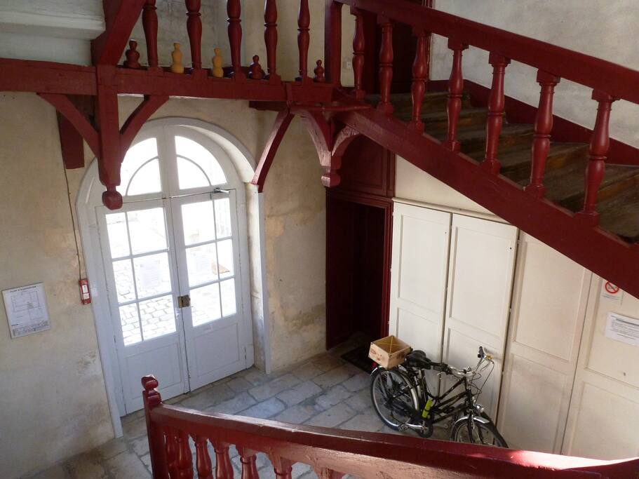 escalier de la résidence
