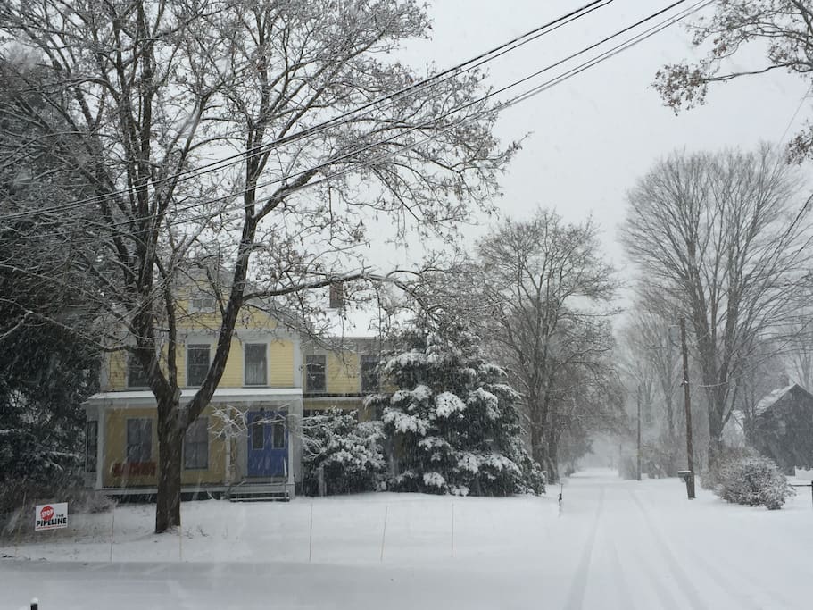 Snowing? Bring your cross country skis!