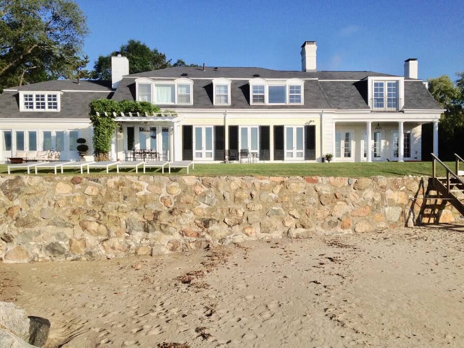 Private sandy beach