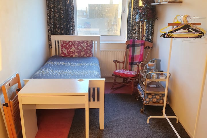 Small bedroom in unique flat