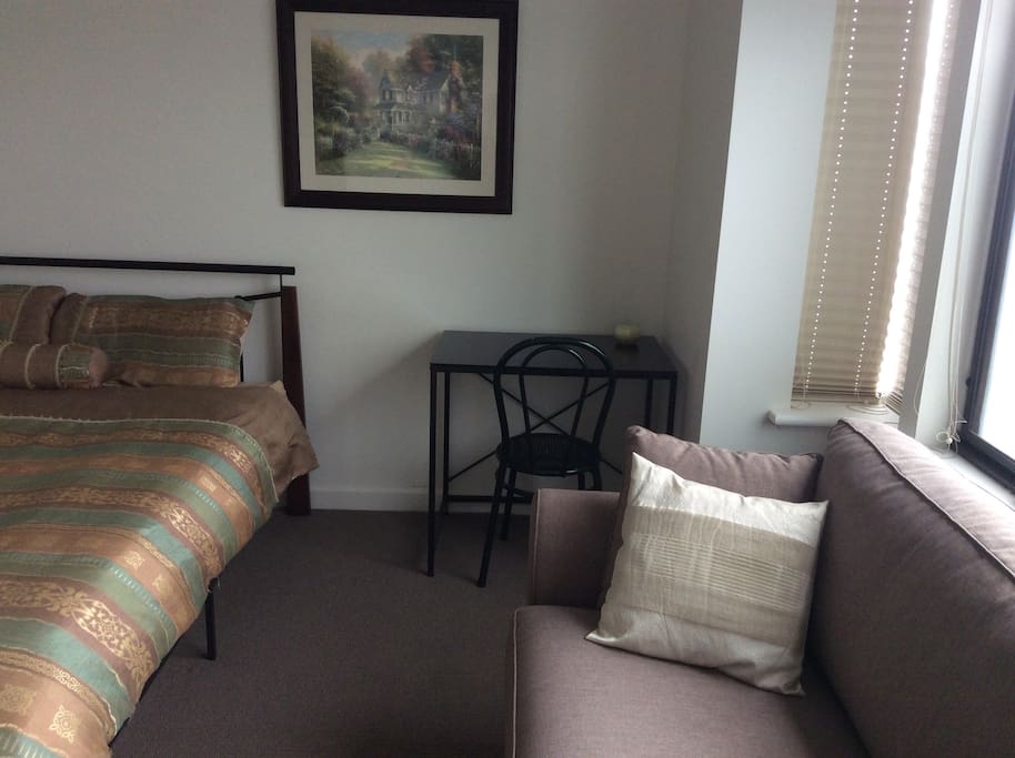 Master bedroom
Sofa, flat screen TV