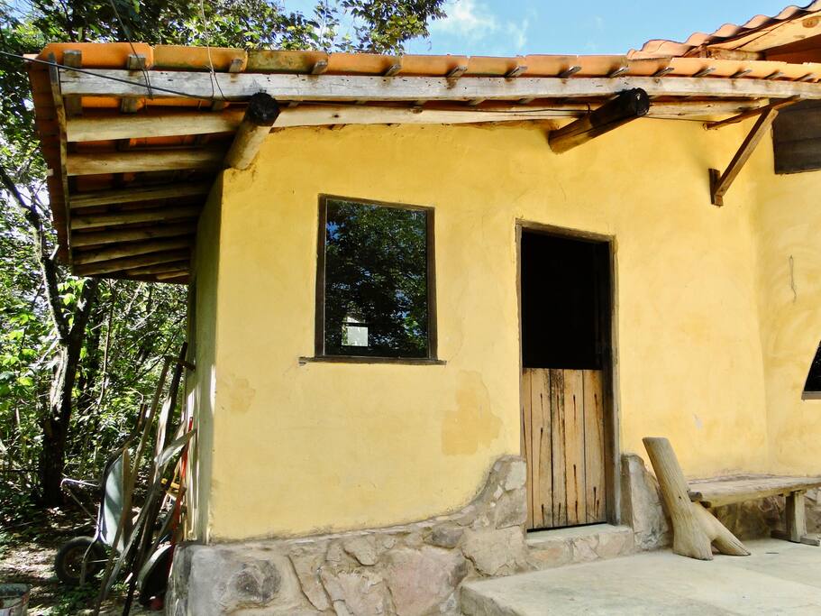 Entrada privada para o quarto