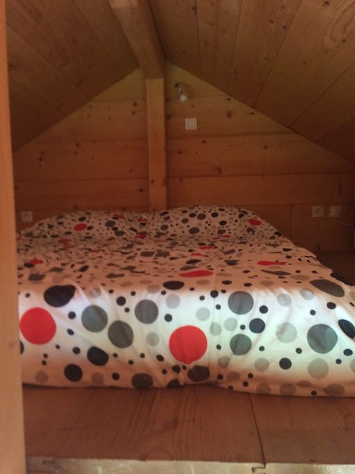 le lit sur mezzanine