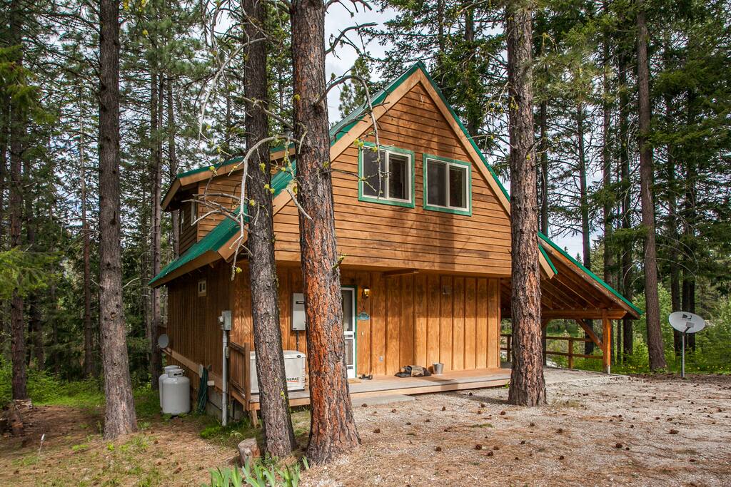 Front view of cabin