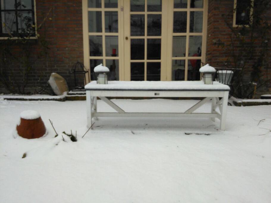 Voordeur in de winter