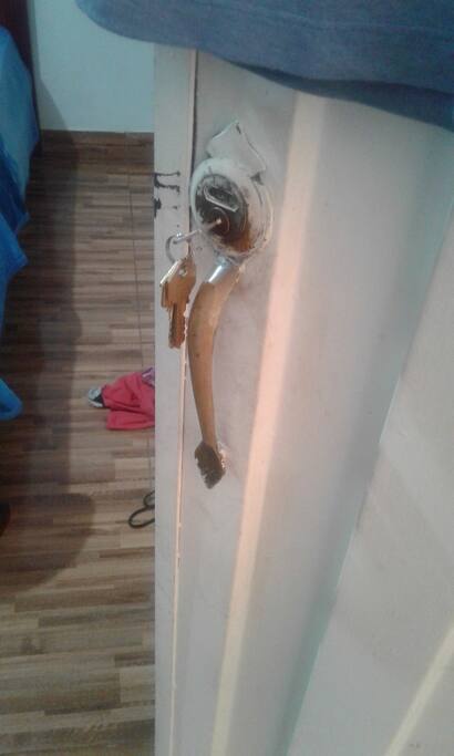 Puerta con llave para mayor privasidad