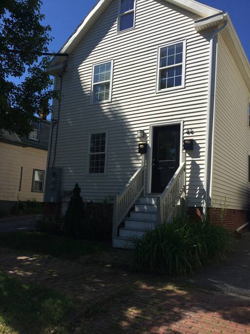 Front of house... There are two entrances.