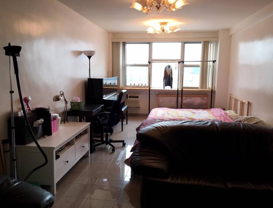 An earlier picture of this space and the beds