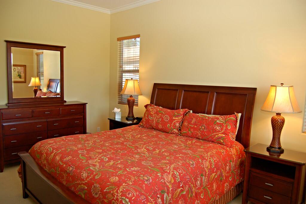 Master Suite has 55" Flat Screen TV.