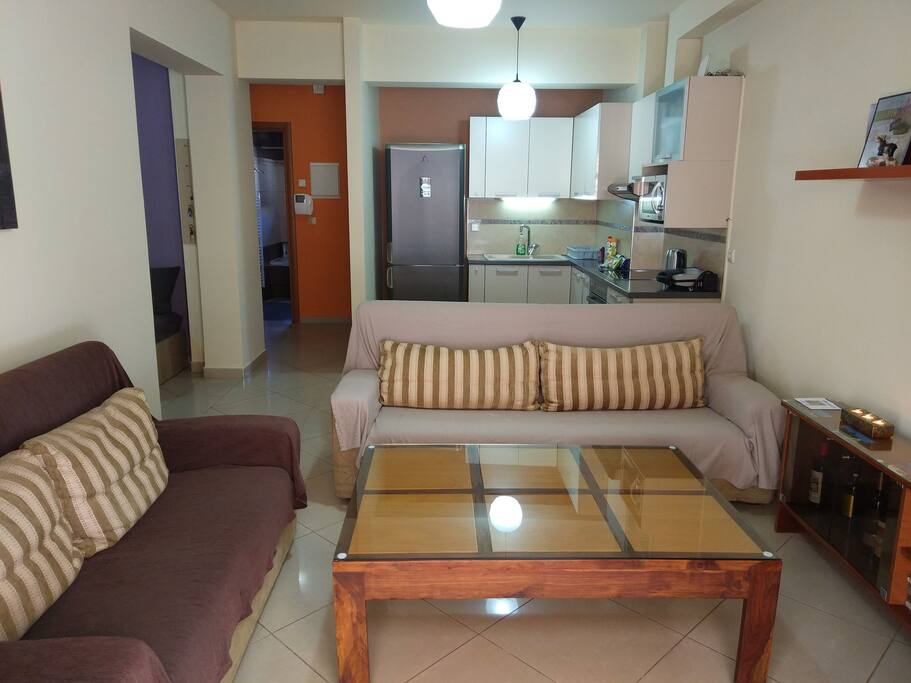 living room and the kitchen !