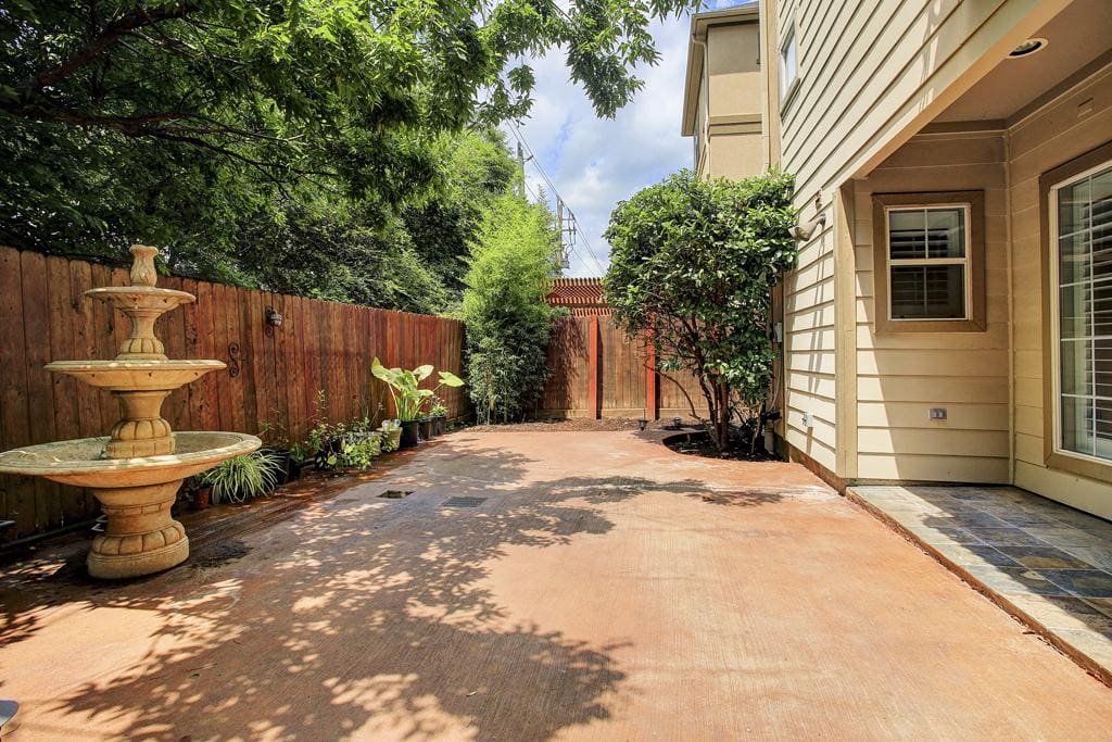Large backyard