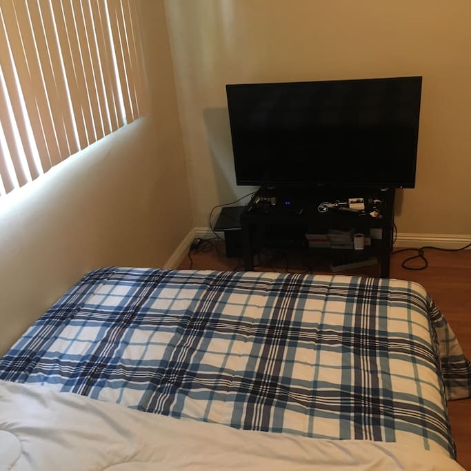 Comfortable bed , TV, PlayStation, sound system