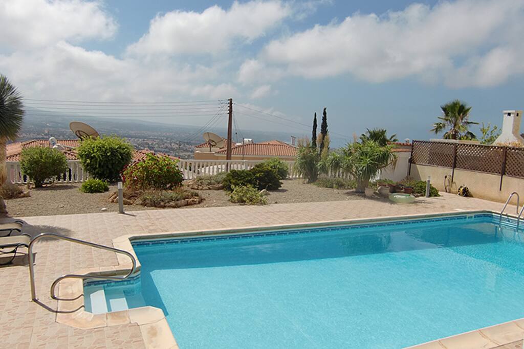 The pool, with the view behind