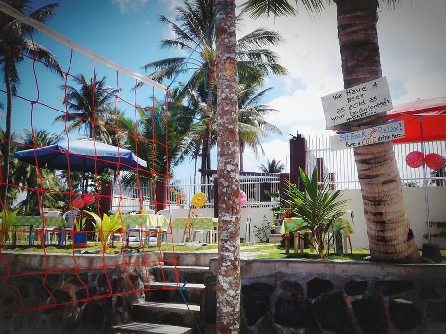 Seawall area for outdoor games