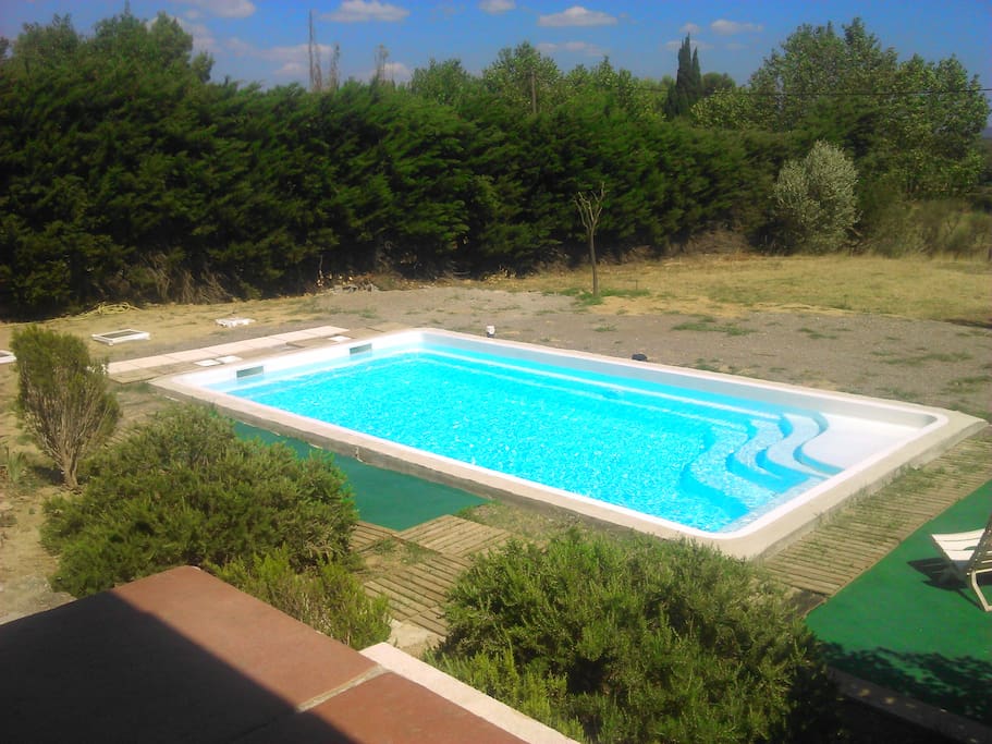 piscine ( 7 sur 3.60, profondeur 1.40) / traitement au sel