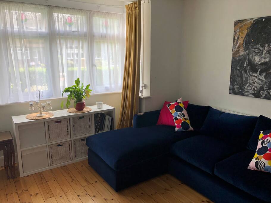 Large sofa-bed sleeps 2 comfortably.