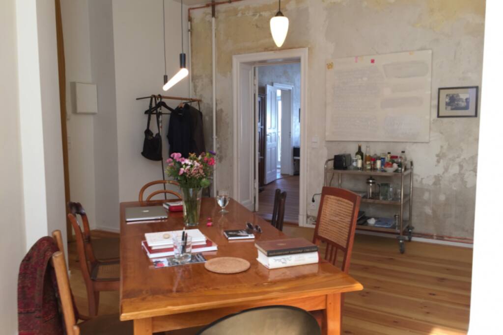 open floor dining room