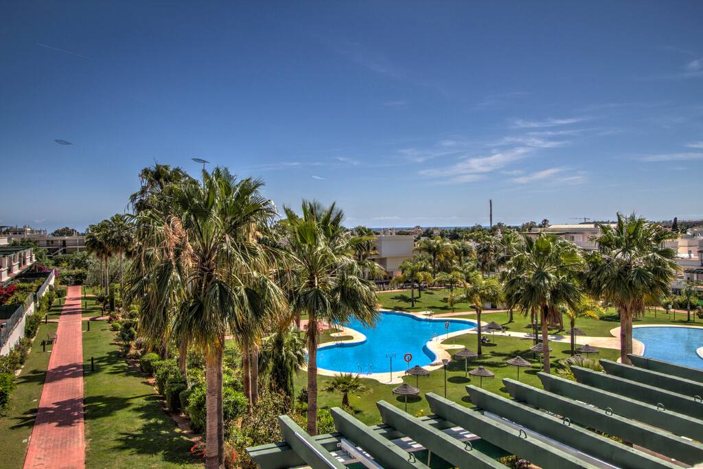 Pool view from the terrace