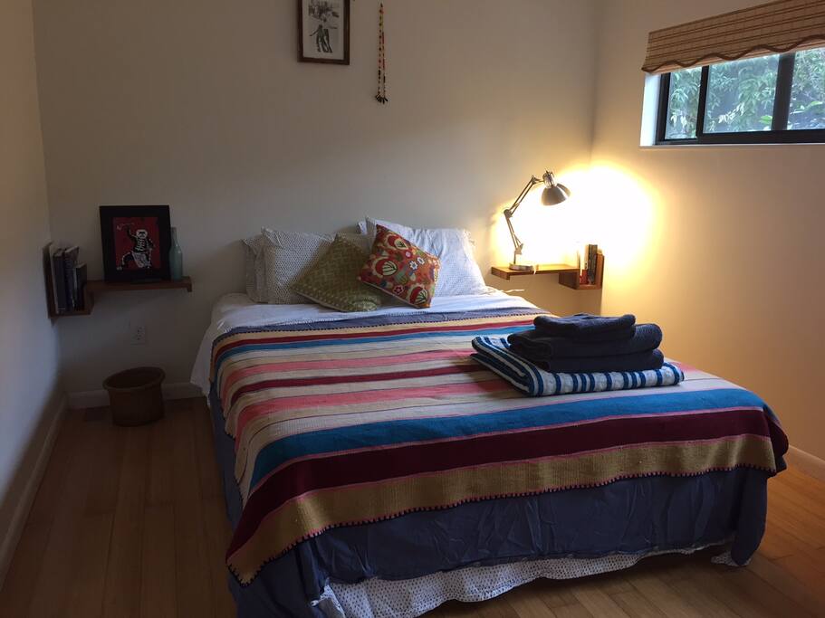 Comfortable queen sized bed