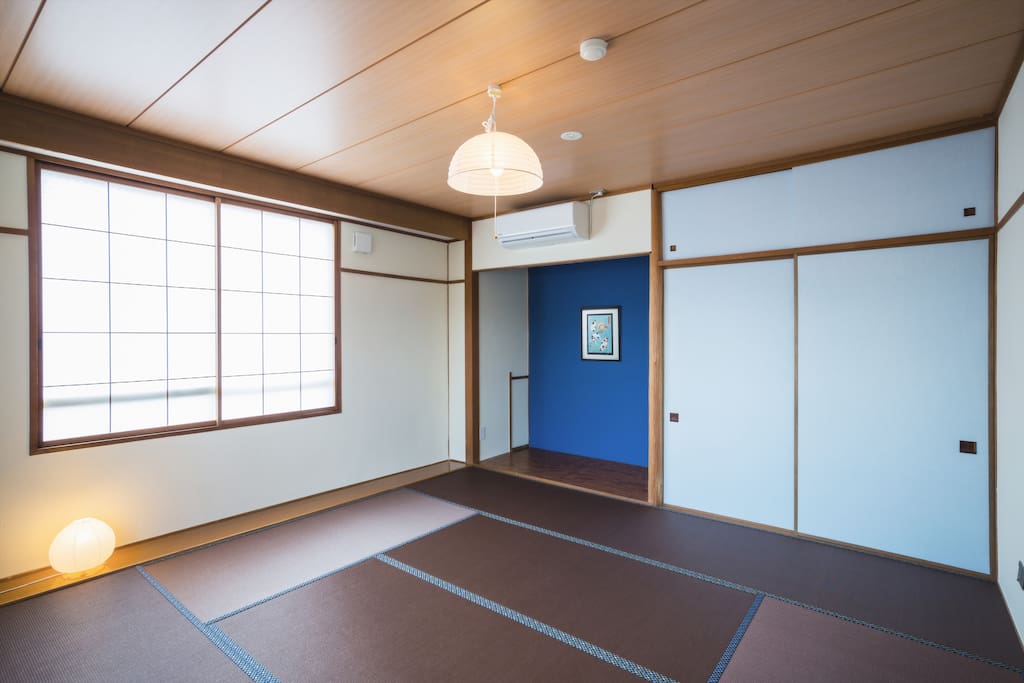 Japanese room with tatami mat