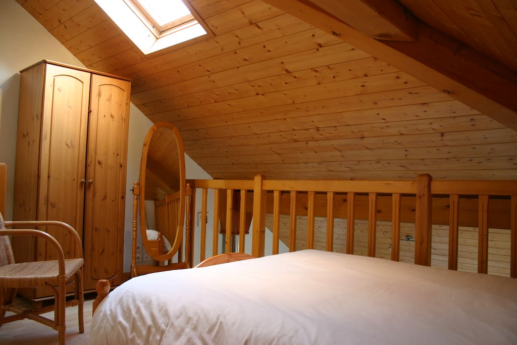 Bedroom 2, upstairs with double bed