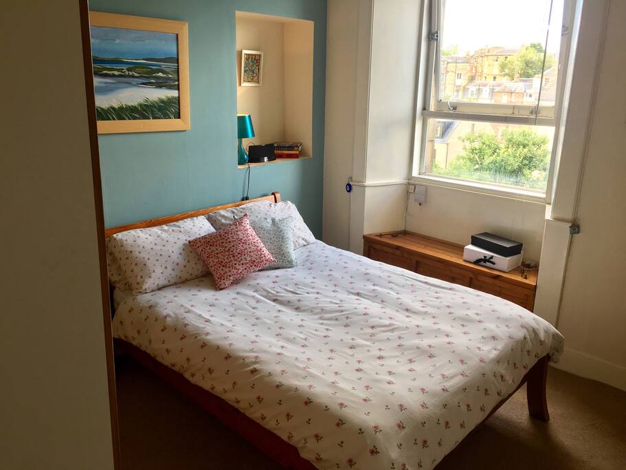 Comfortable double bedroom, with lots of wardrobe space