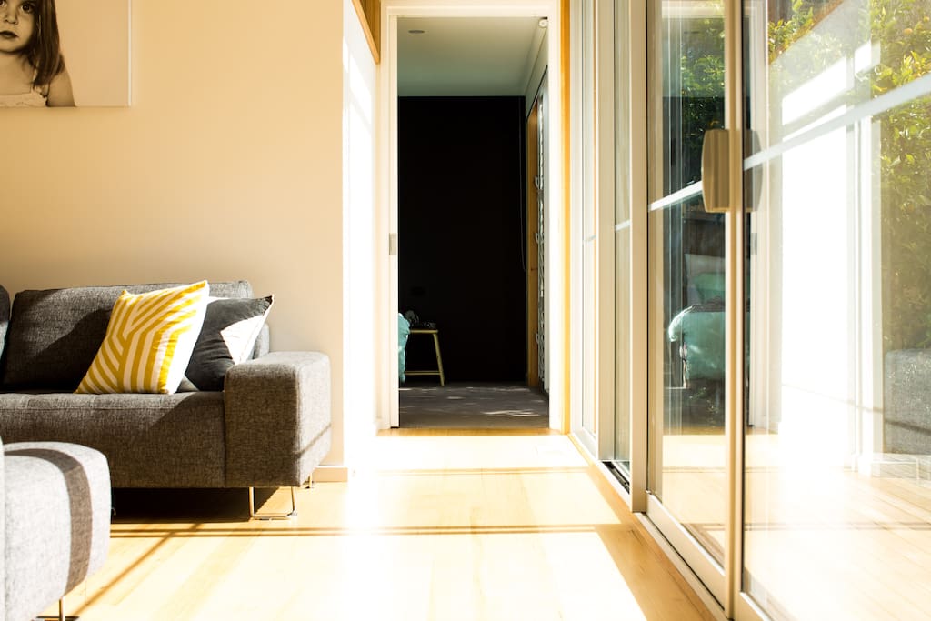North facing light throughout the home.
