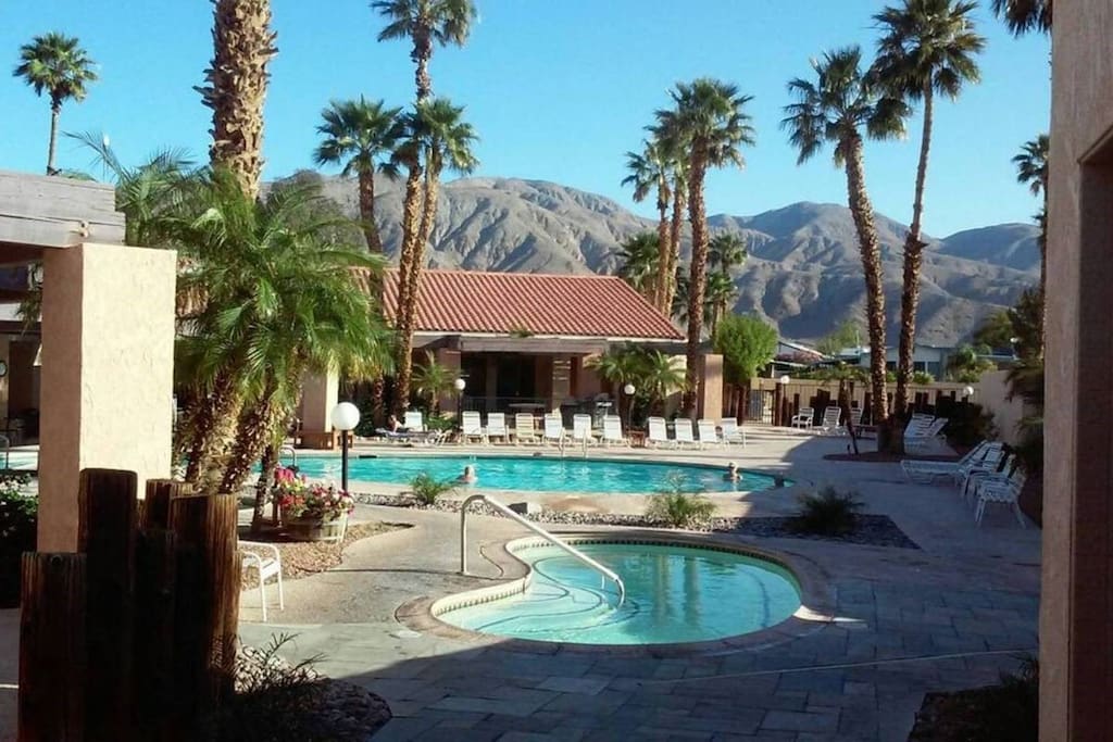 Pool and Hot tub area