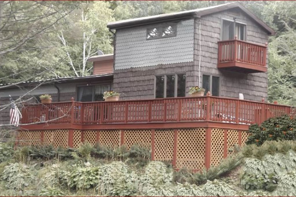 Perched on a Hill, Overlooking The Mountains, Across From The Stream...