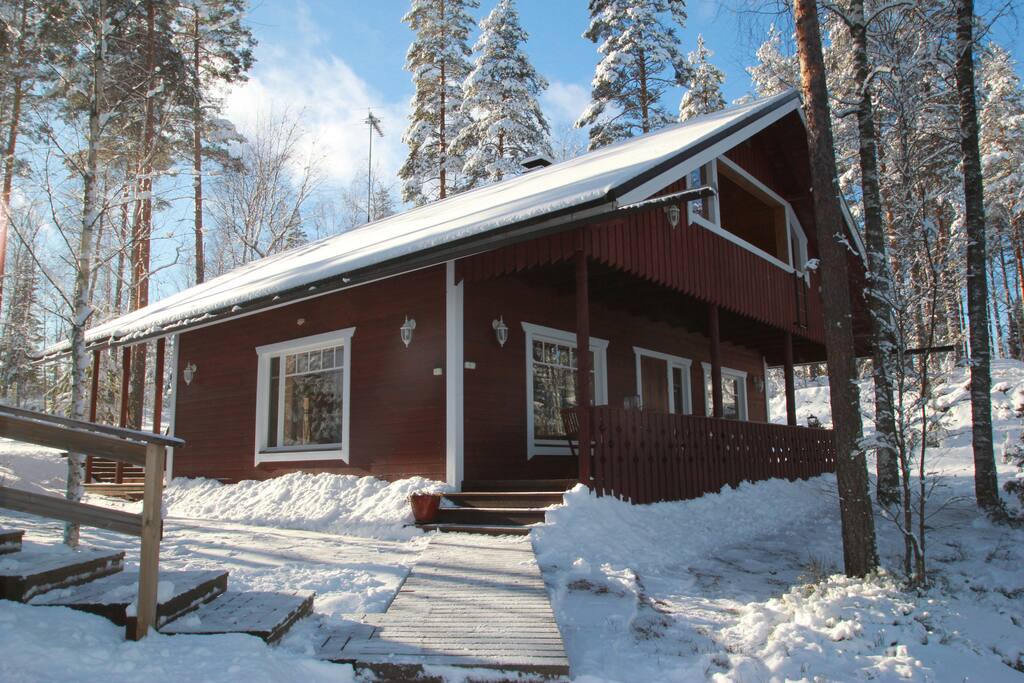 Outside of cottage,winter