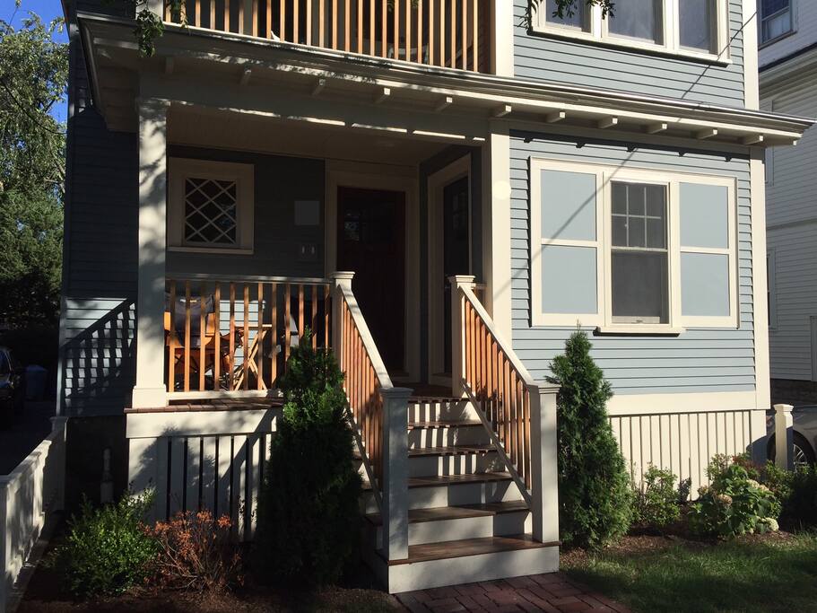 House front door on right