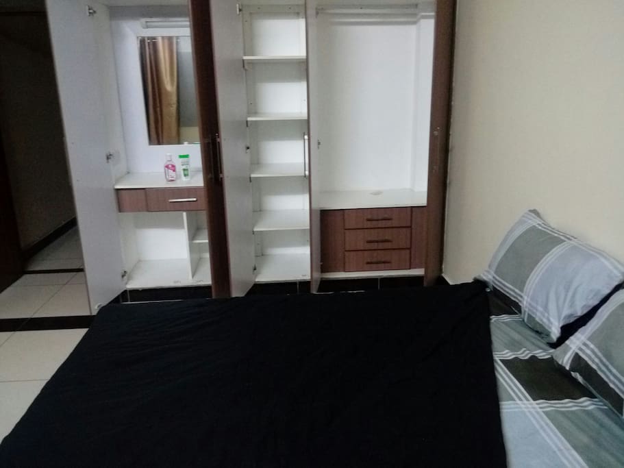 Spacious bedroom with strong WiFi