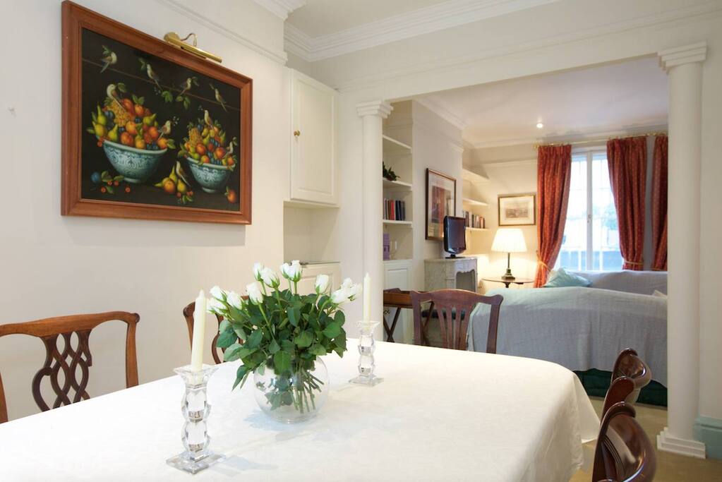 Dining and living area
