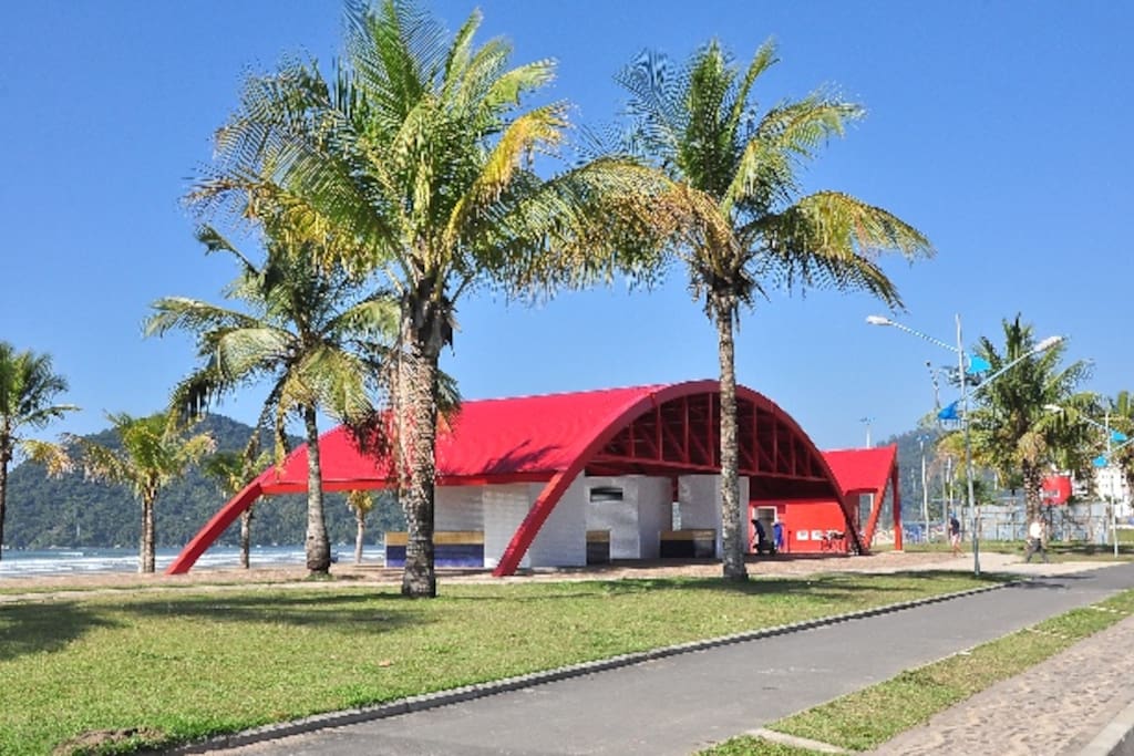 Praia com
Corpo de Bombeiros