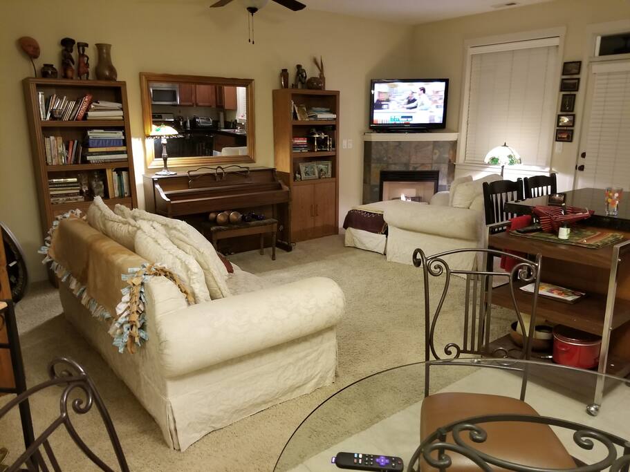If you like a fireplace there is a special place for you.