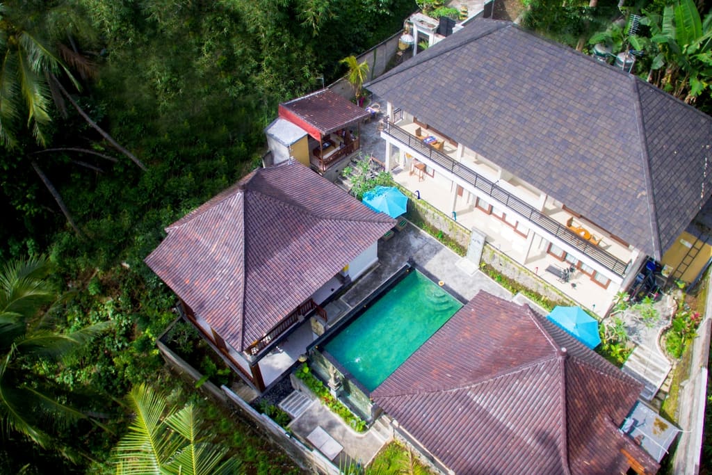 Guest House from the air