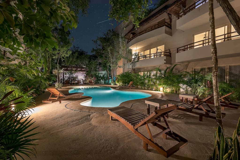 Big Swimming pool inside the Jungle