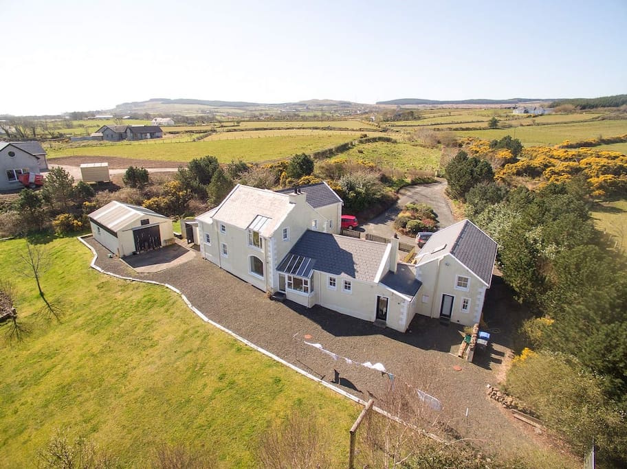 Arial View of Rear of Lodge