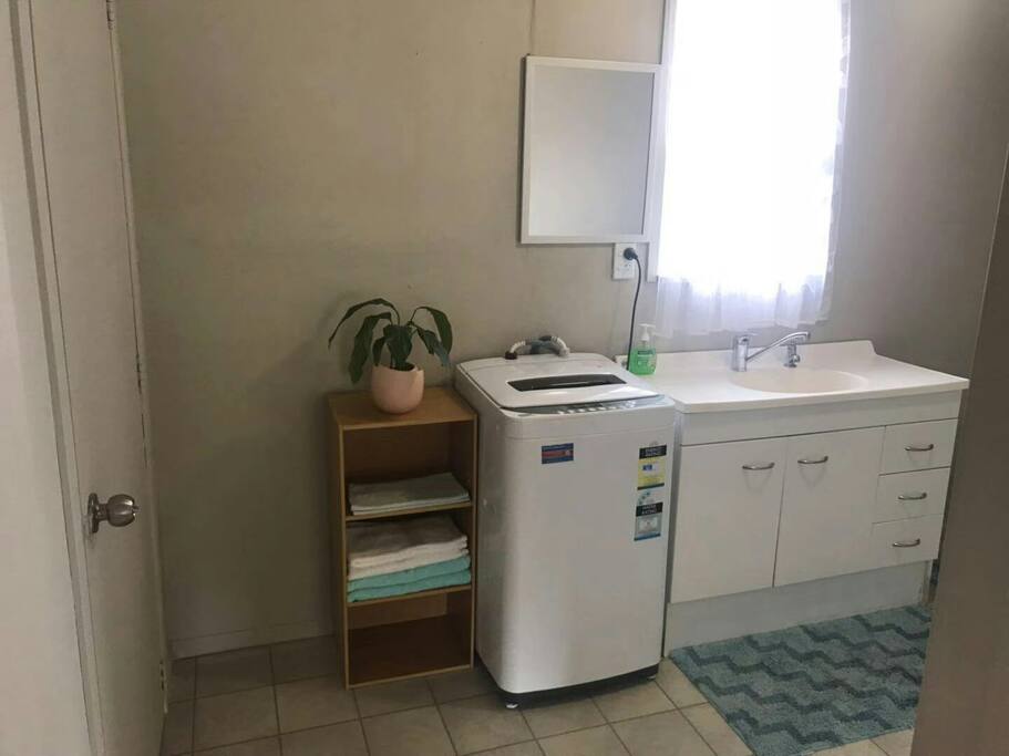 Bathroom and washing machine